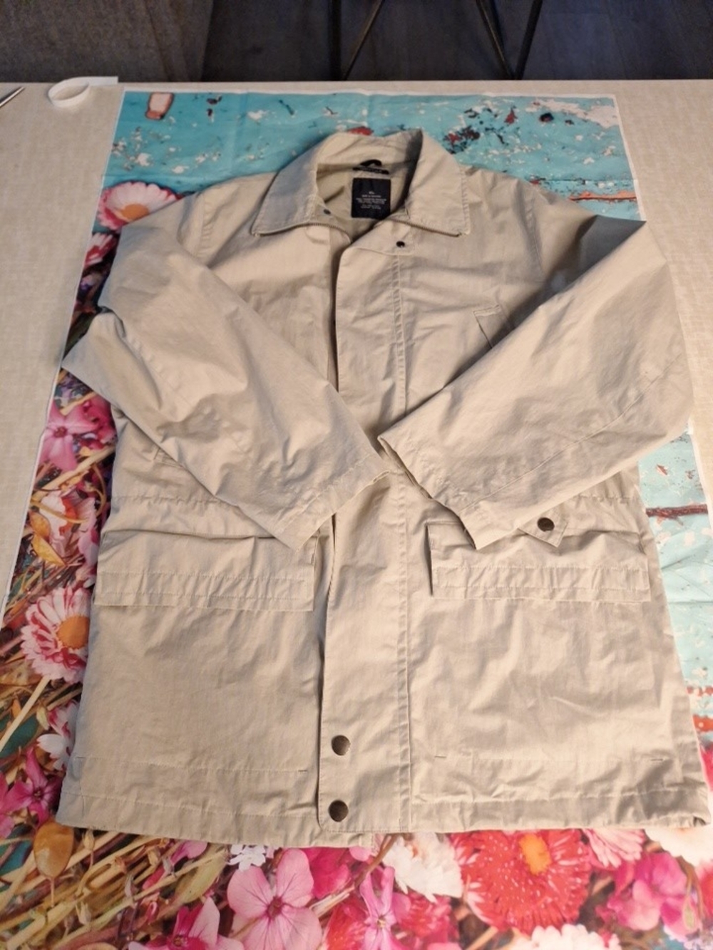 Nautica Men’s Light Beige Pea Coat